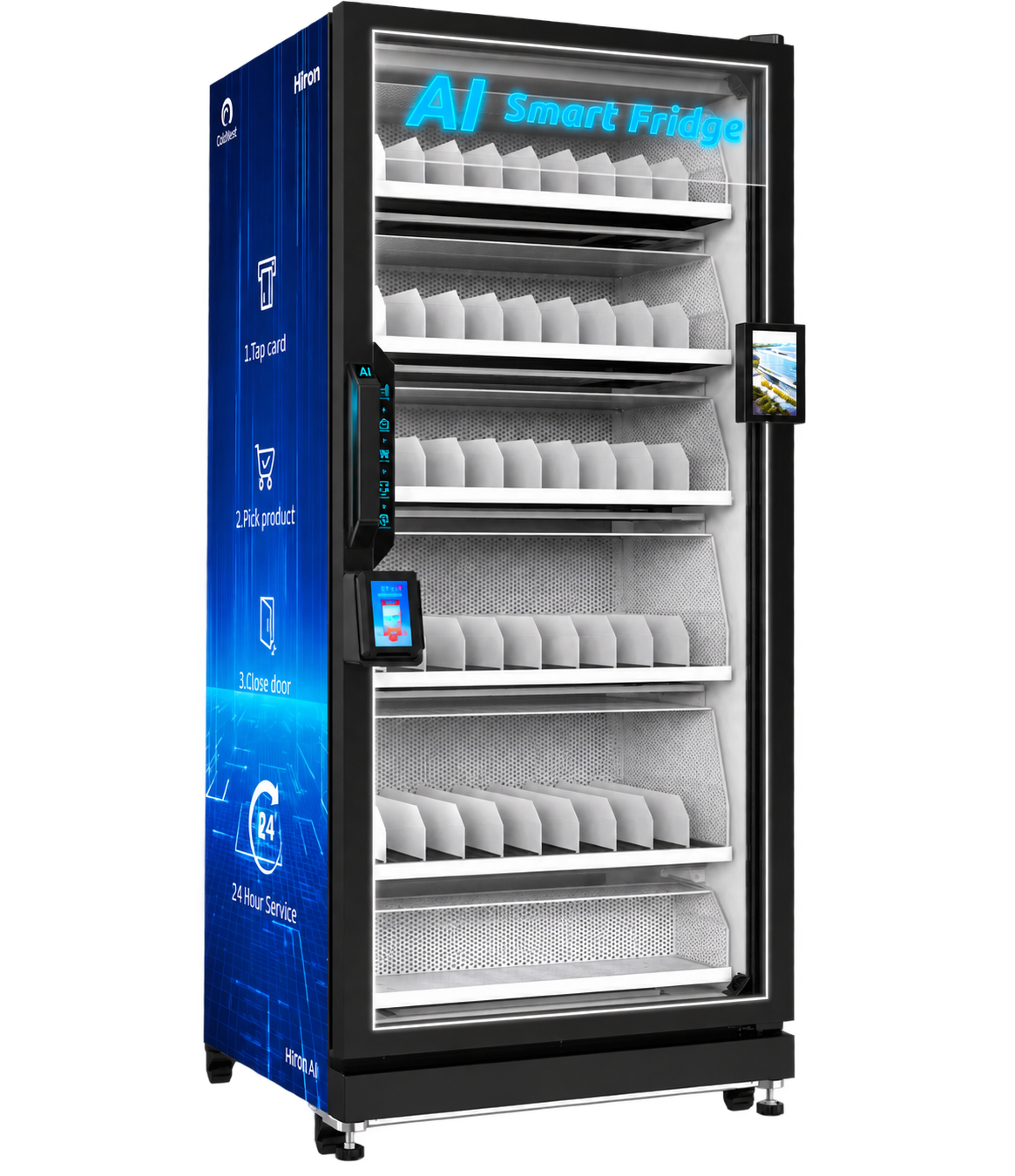 Chillbot 880-C AI Smart Fridge vending machine supplied and serviced by VendrHQ in Melbourne