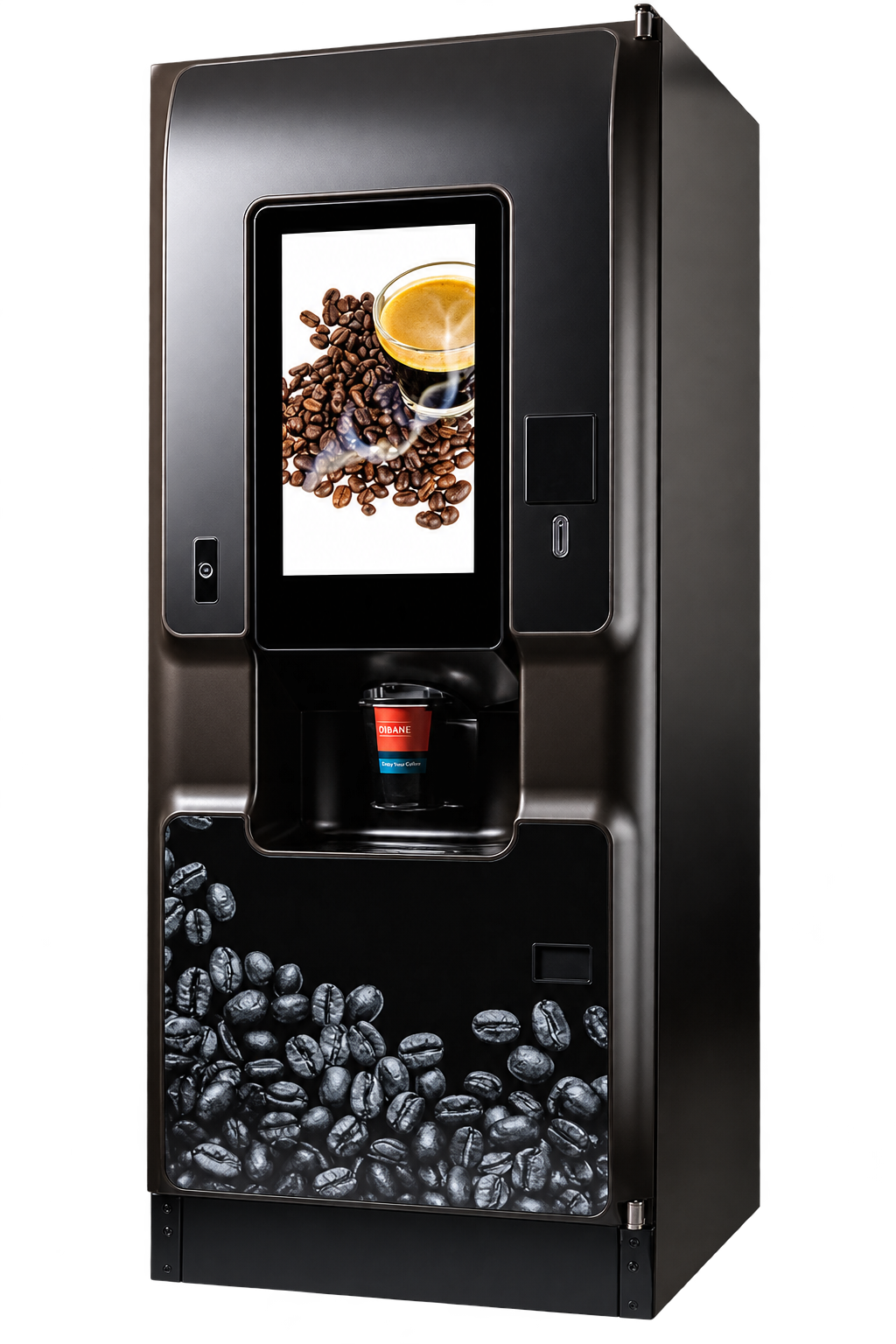 Crane Media Coffee vending machine supplied and serviced by VendrHQ in Melbourne
