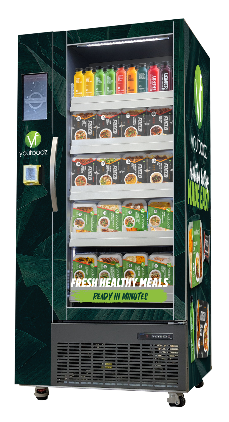Youfoodz Fresh Meals vending machine supplied and serviced by VendrHQ in Melbourne