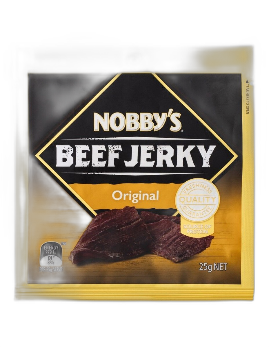 Nobby's Beef Jerky — available in VendrHQ vending machines, Melbourne