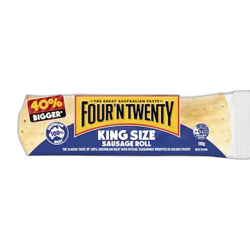 Four'N Twenty Sausage Roll — available in VendrHQ vending machines, Melbourne